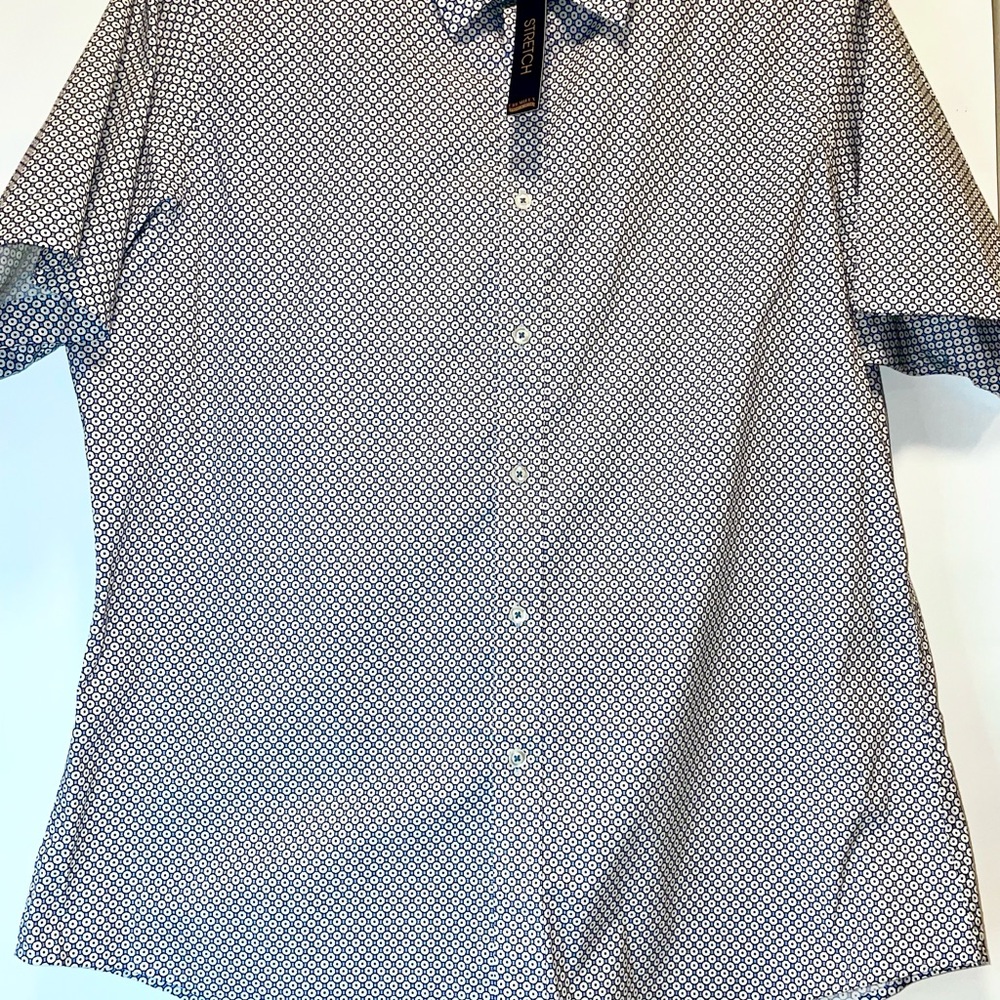 Daniel Cremiux Oxford Blue Button Down Stretch XL